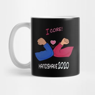 I Core! Fun Elbow Bump Handshake, Quarantine, Social Distance, Isolation, Coronavirus 2020 Mug